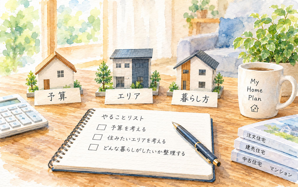 家を買うとき何からはじめる?やること3つ