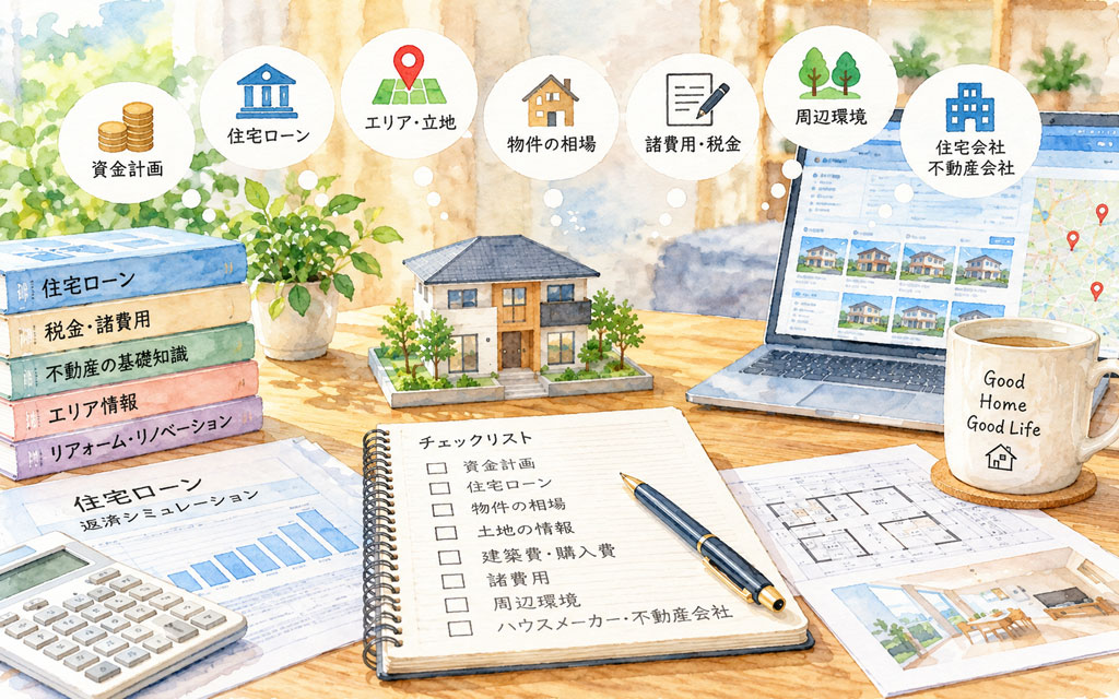 家を買うとき何からはじめる?まずは調べる事柄
